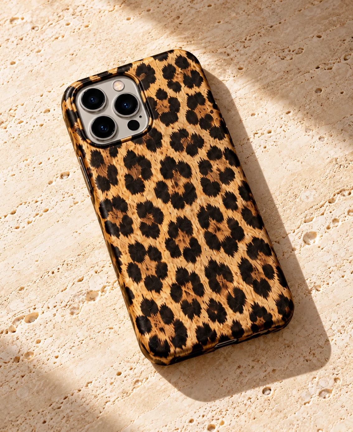 Classic Leopard phone case concept; illustrative image, not verified fit