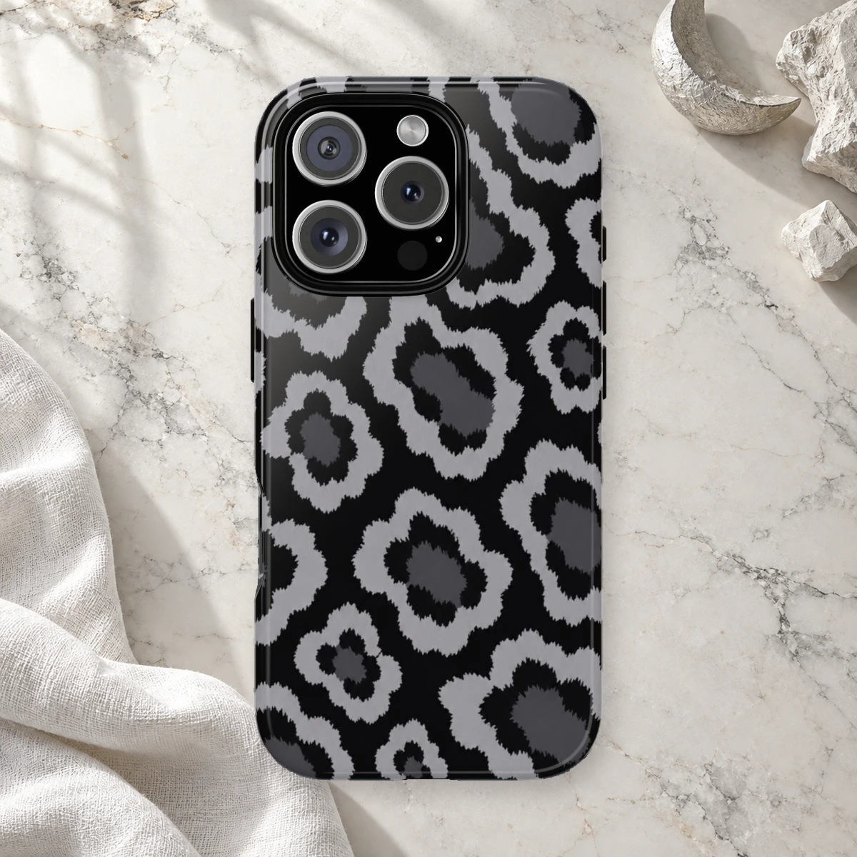 Black Bold phone case styled view