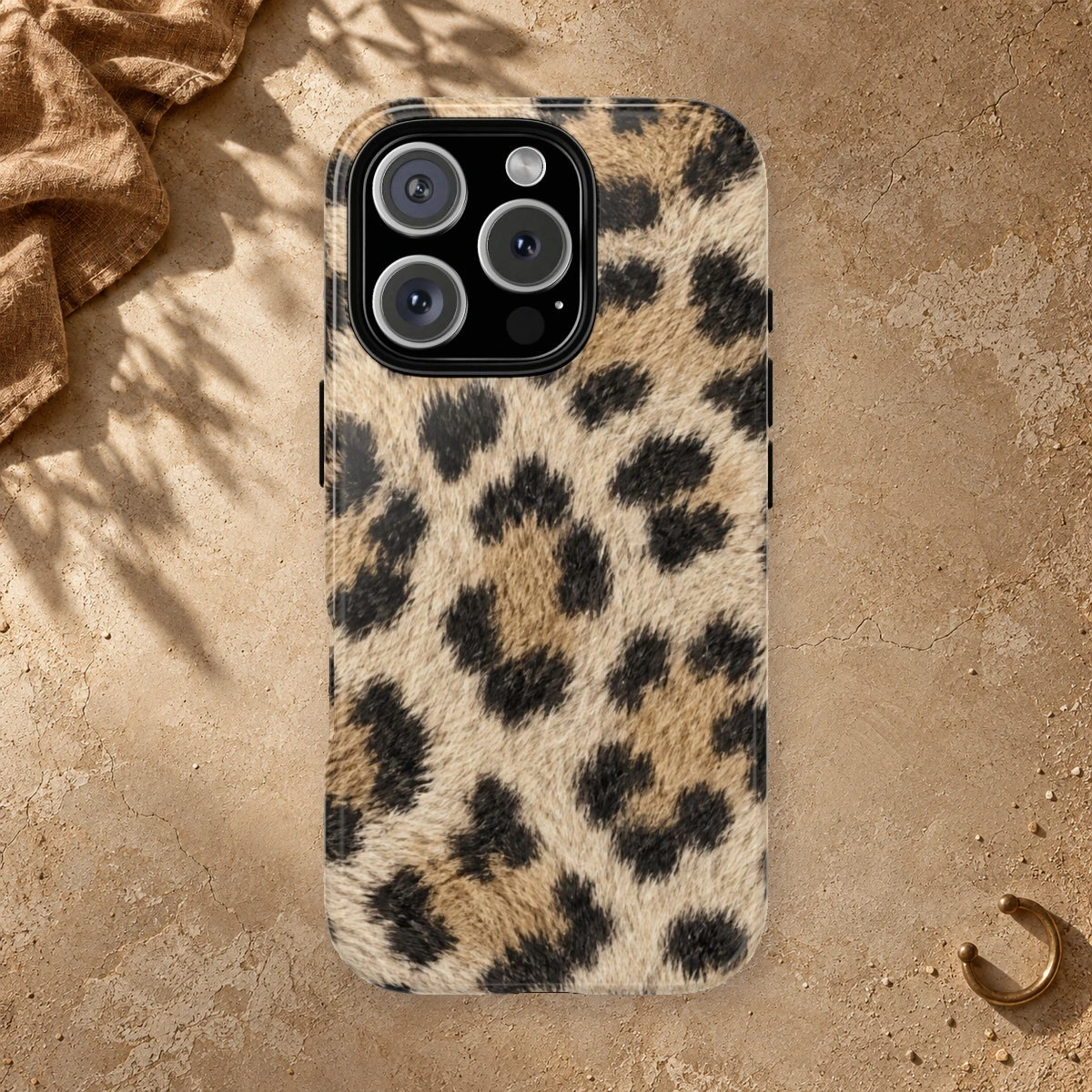 Classic Sand Fur phone case styled view