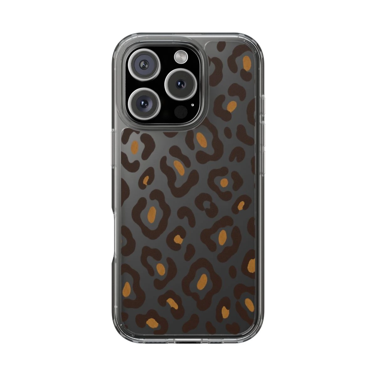 Clear Leopard phone case print