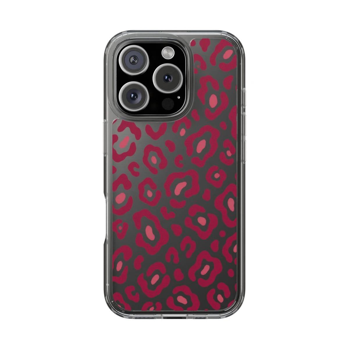 Clear Leopard phone case print