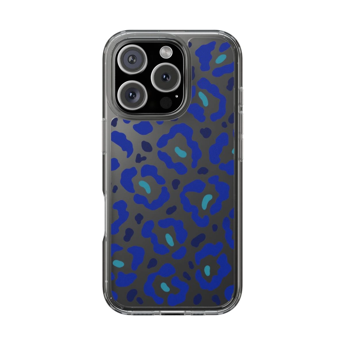 Clear Cobalt Rosettes phone case