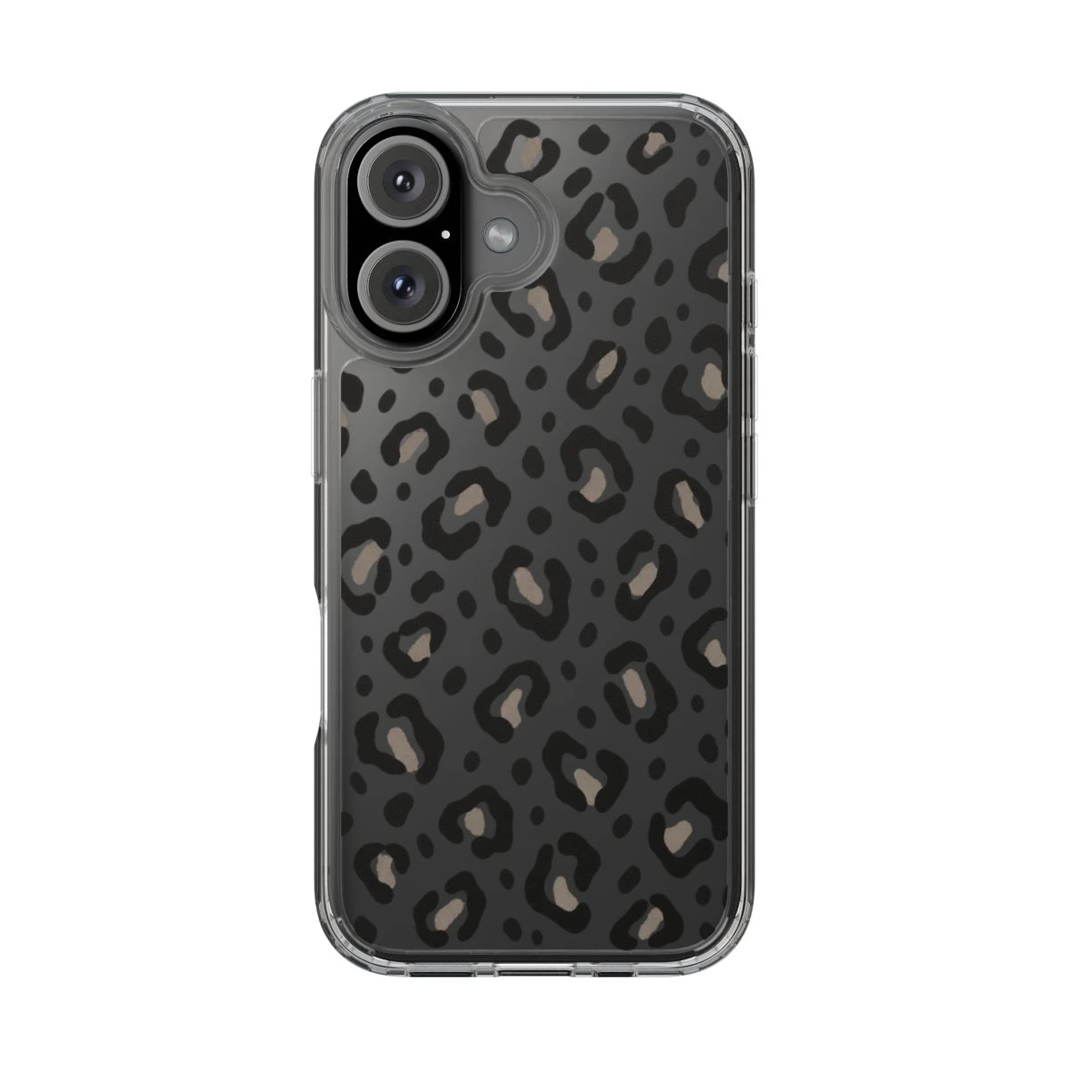 Clear Leopard phone case print