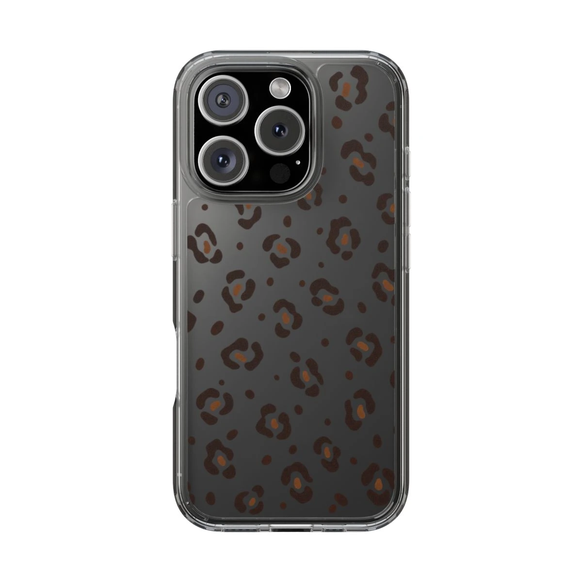 Clear Leopard phone case print