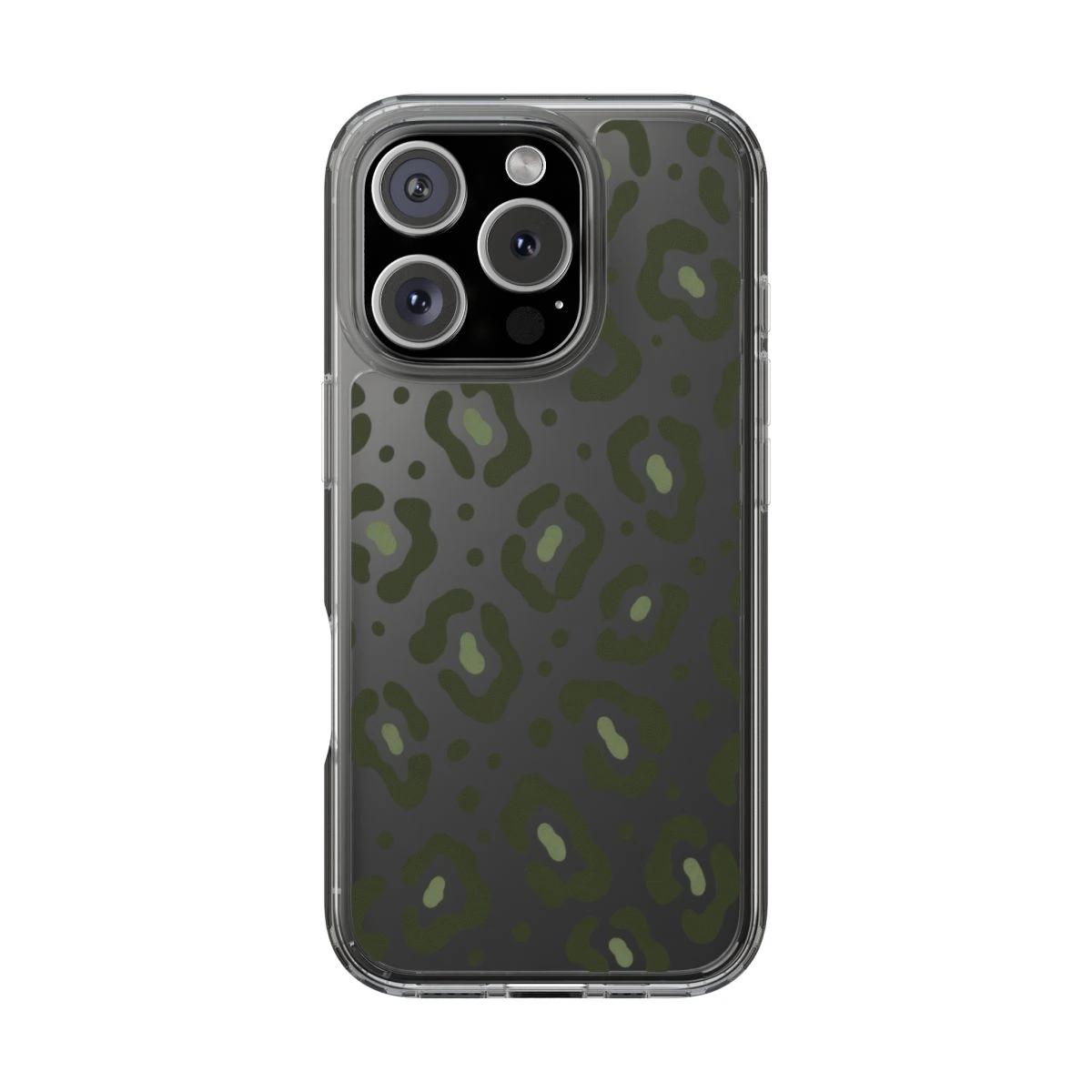 Clear Leopard phone case print
