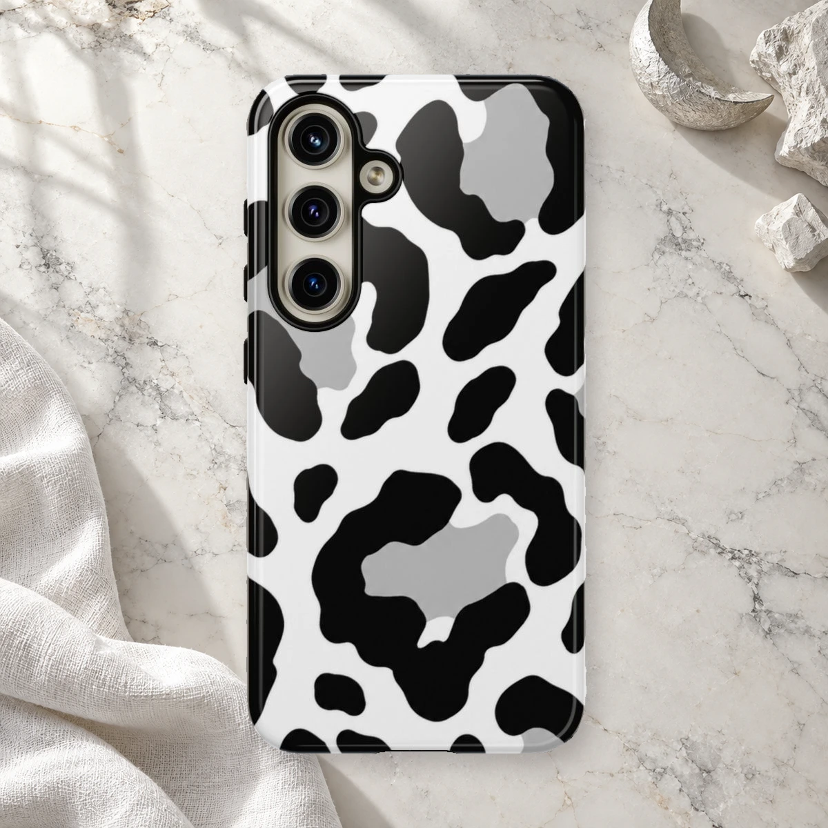 White Leopard phone case print