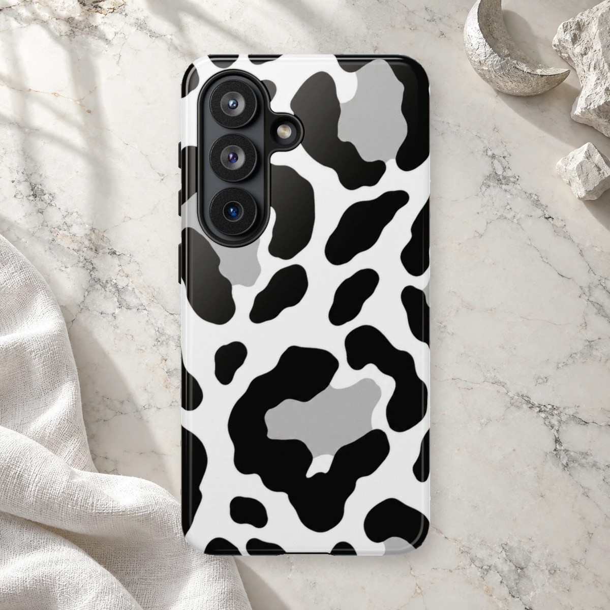 White Leopard phone case print
